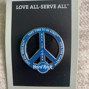 Hard Rock Blue philanthropic staff pin